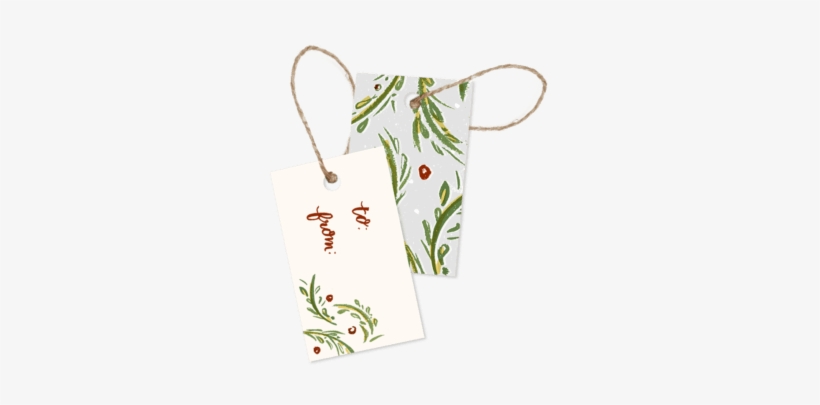 Brushed Holly Christmas Gift Tags Pack Of - Holly Christmas Gift Tags, transparent png