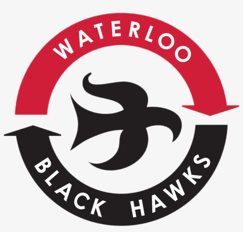 Waterloo Black Hawks Logo - Waterloo Black Hawks, transparent png