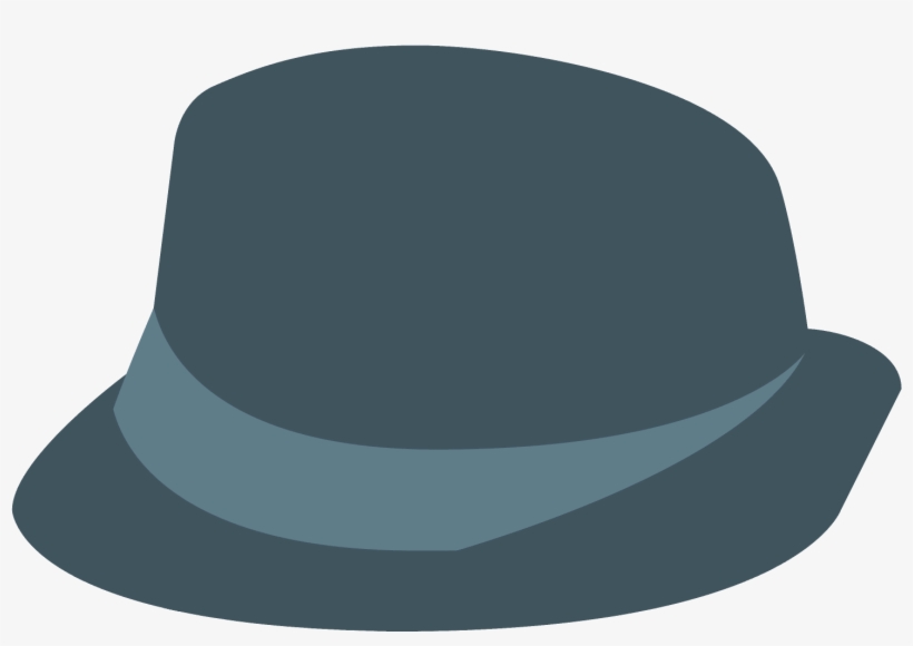 Graphic Black And White Stock Fedora Vector Trilby - Hat Icon, transparent png