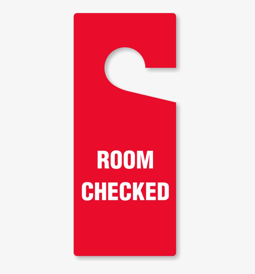 Room Checked Door Hang Tag - Room Door Tag, transparent png