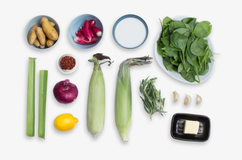 Summer Corn & Vegetable Chowder - Infographic, transparent png