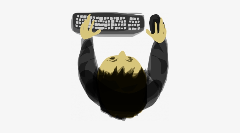 Track A Student's Typing Skills With This Typing Checklist - Man Top View Png, transparent png