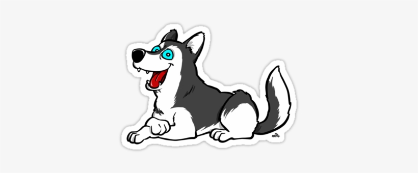 Husky Stickers > - Siberian Husky Cartoon Dog T-shirt & Hoodie, transparent png