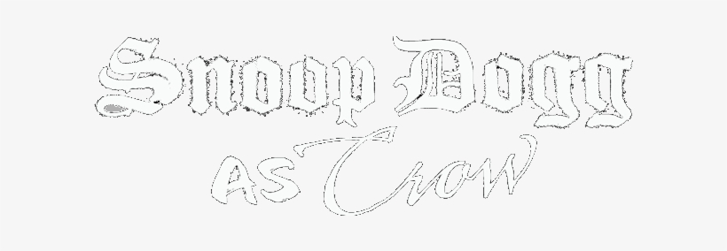 Snoop Dogg As Crow Insignia - Line Art, transparent png