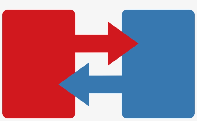 Blue And Red Arrow Png, transparent png