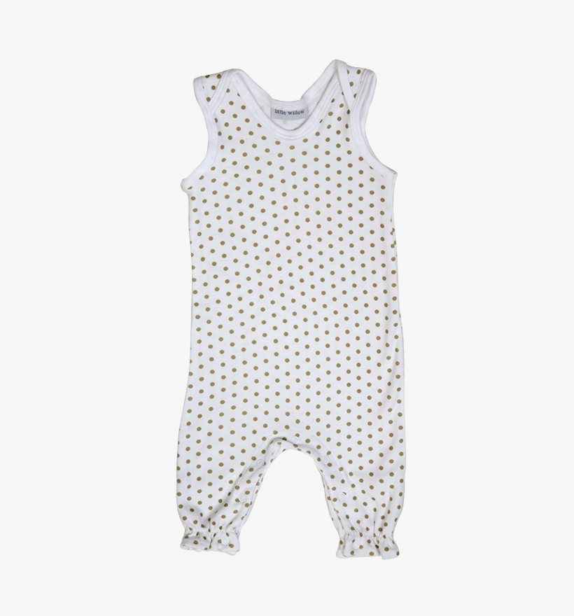 Sleeveless Gold Dot Or Plain Grey - Polka Dot, transparent png