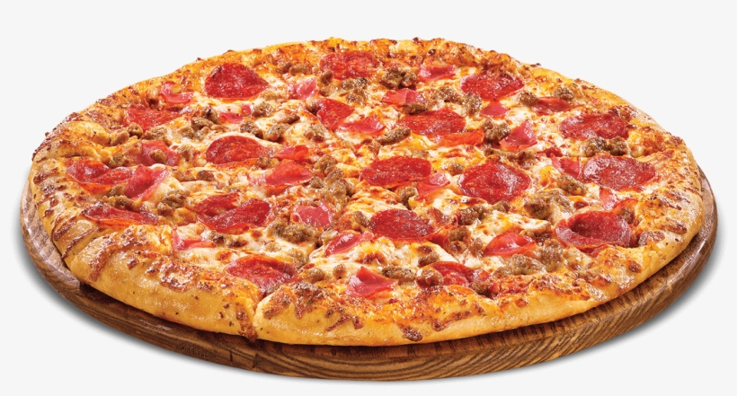 Meat Eater Transparent Library - Pepperoni And Beef Pizza, transparent png