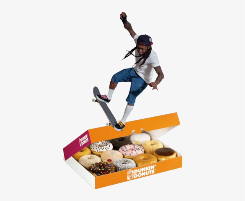 Skateboarding My Edit Lil Wayne Weezy Doughnut Png - Box Of Donuts, transparent png