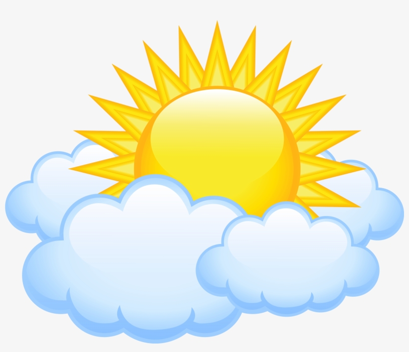 Sun With Clouds Transparent Png Picture - Sun With Clouds Png, transparent png
