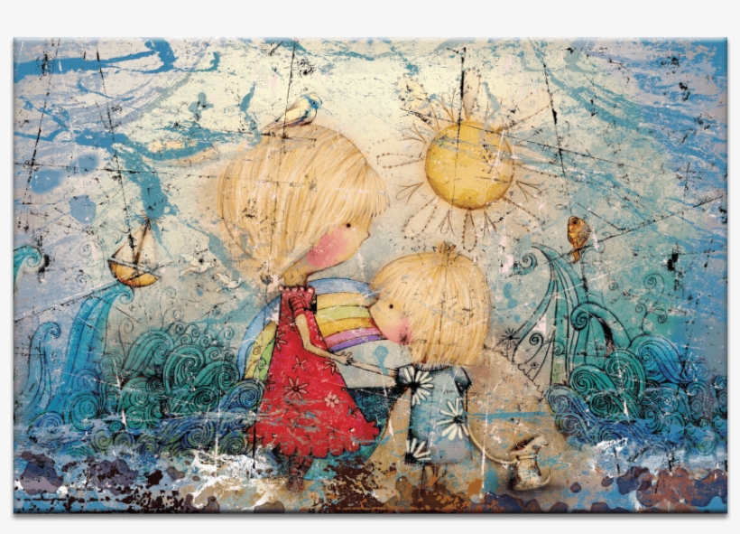 Sun And Sea - Karin Taylor Sun And Sea Stretched Canvas Size: 46cm, transparent png