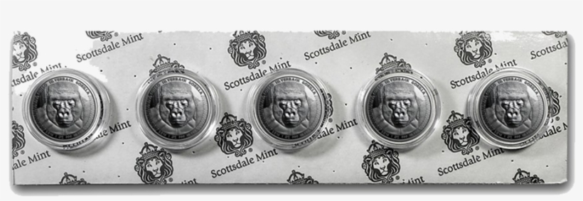 2016 Congo Silverback Gorilla 1oz Silver Coin, transparent png