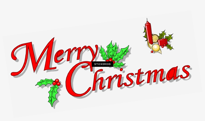 Merry Christmas Text, transparent png