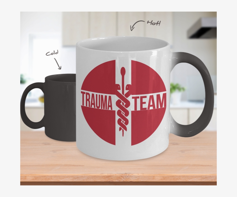 Trauma Team Red Caduceus Color Changing Mug Get Yours, transparent png
