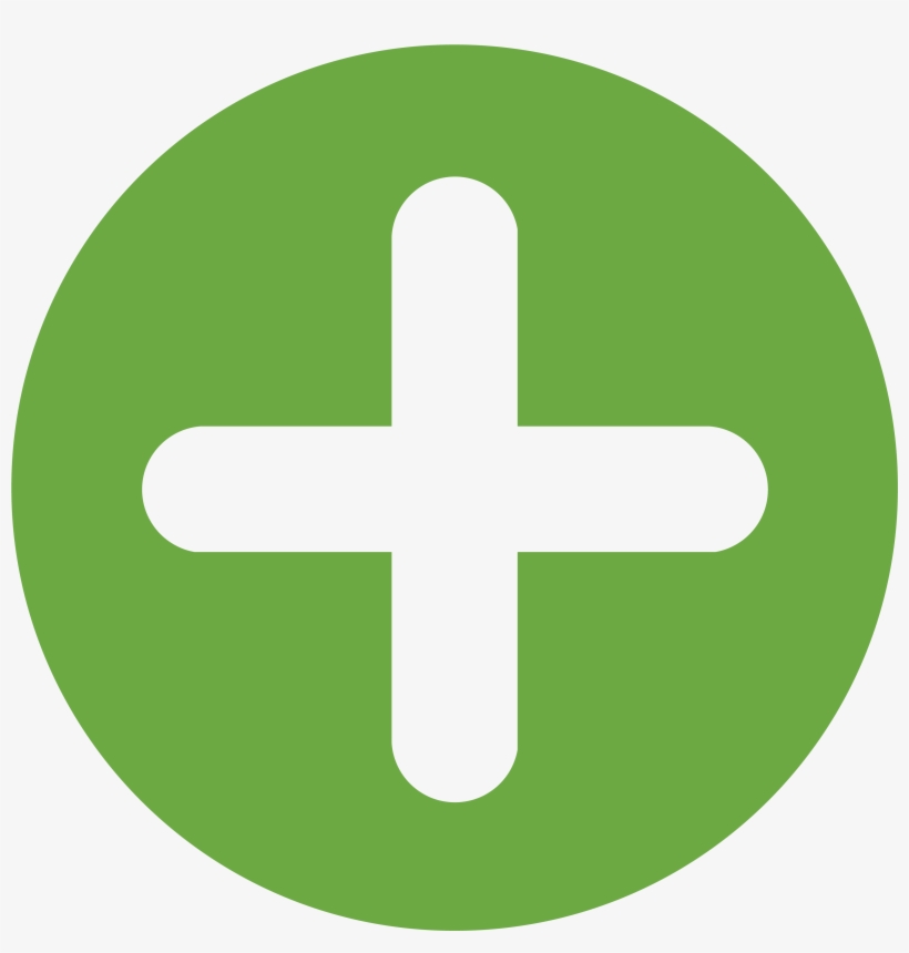 Plus Button Green, transparent png