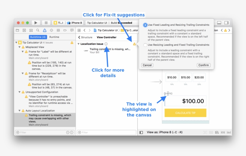 Hidden Error Panel Auto Layout Fix It Suggestions, transparent png