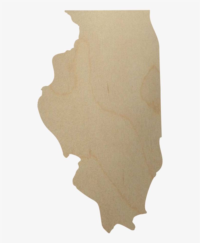 Illinois State Wood Shape, transparent png