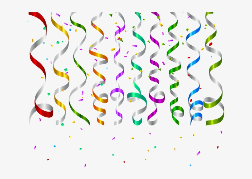 Confetti, transparent png