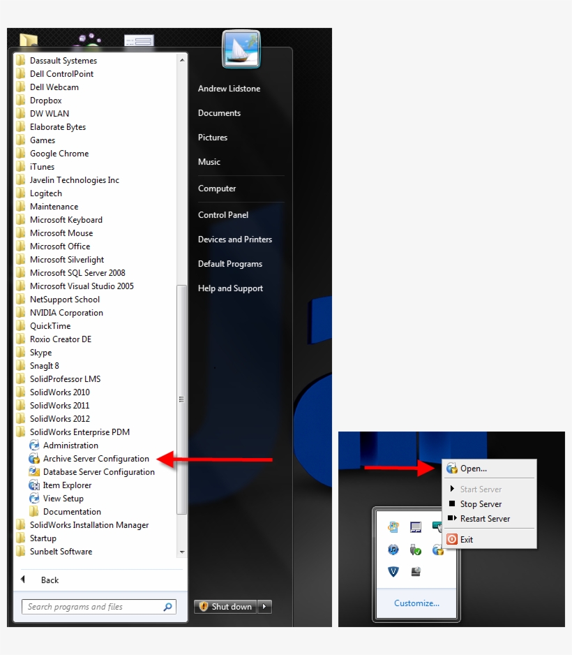 In The Archive Server Configuration Tool Go To Tools, transparent png