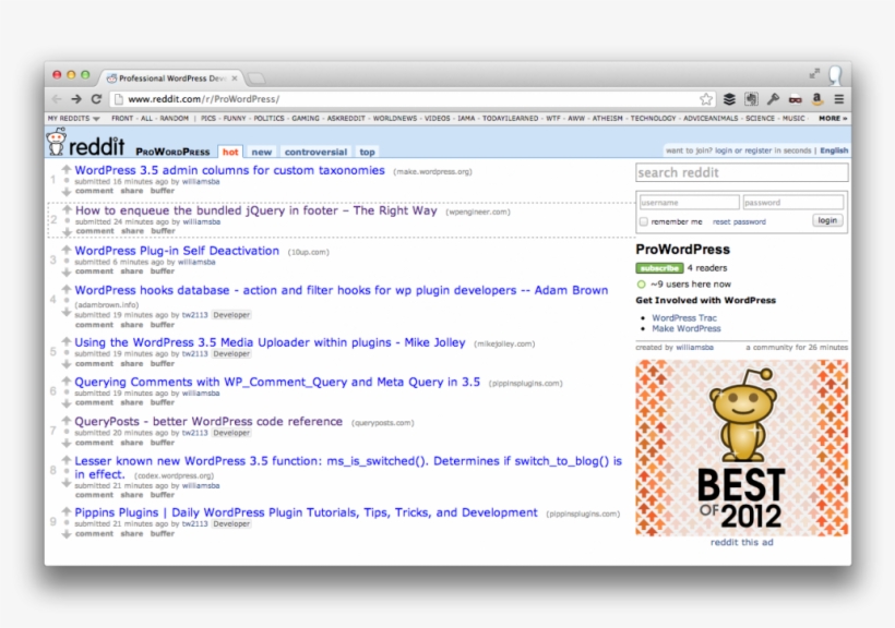 The Wordpress Reddit For Pros, transparent png