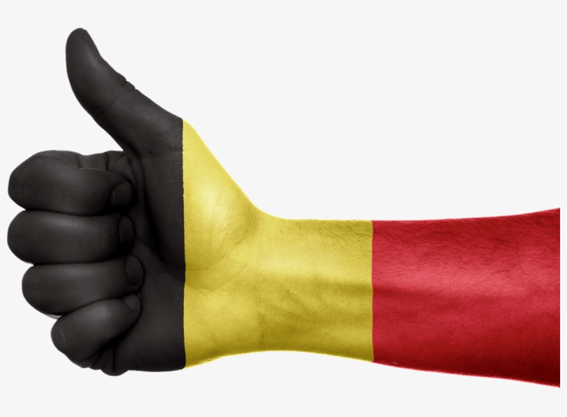 Hand Belgium Flag, transparent png
