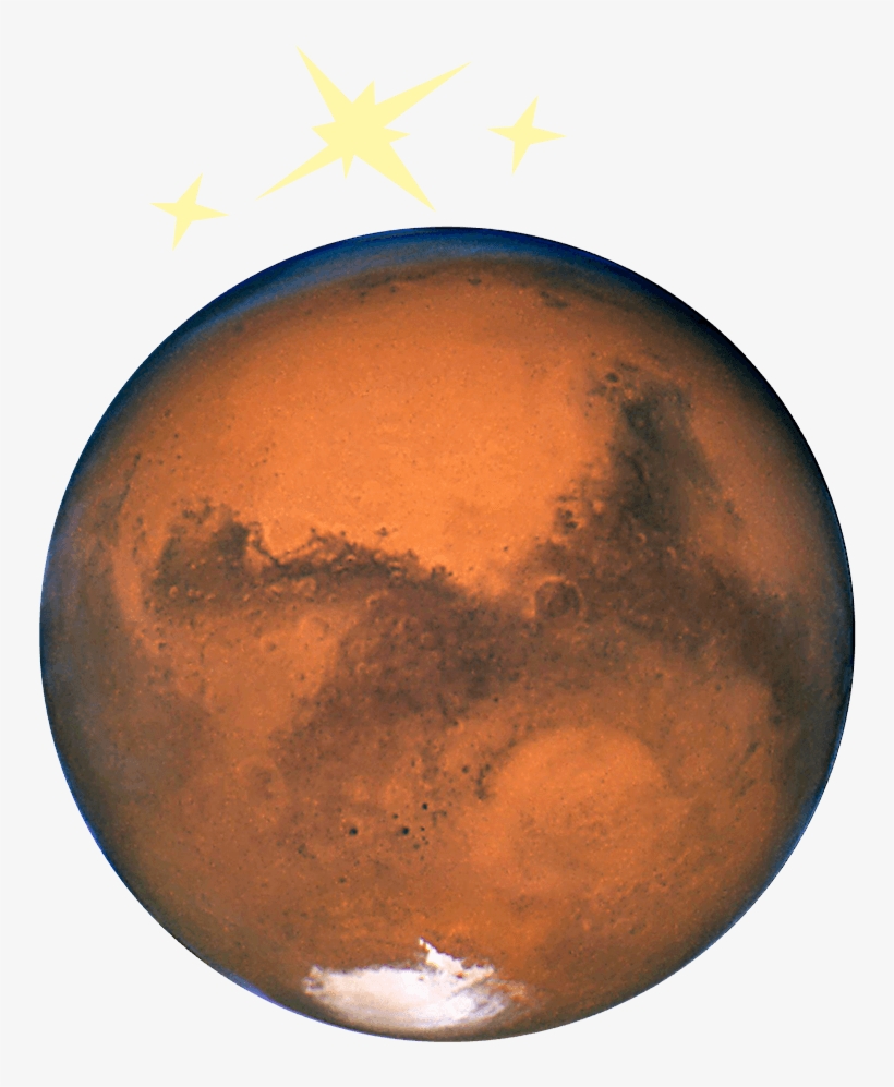 Photo Of The Planet Mars As Seen From Space, transparent png