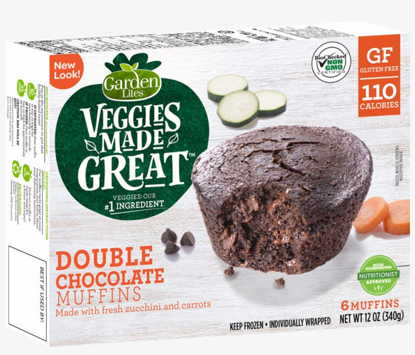 The Garden Lites Double Chocolate Muffins Are Made, transparent png