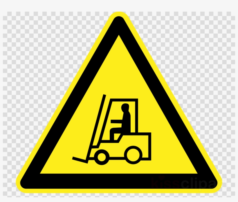 Forklift Sign Png Clipart Forklift Warning Sign Clip, transparent png