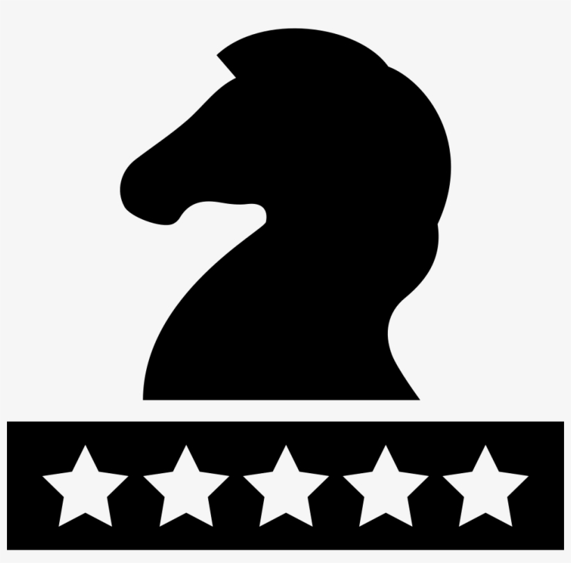 Chess Horse With Five Stars Svg Png Icon Free Download, transparent png