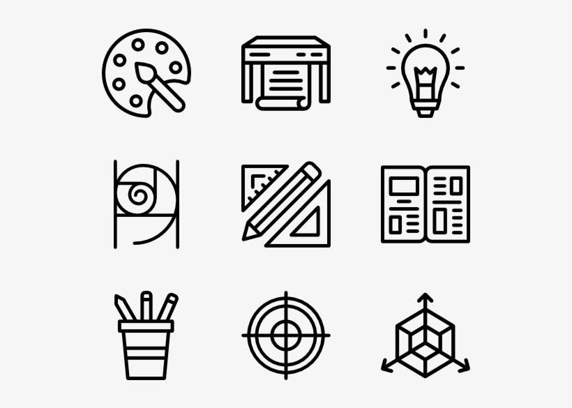 Design Tools Outlined 600x564 PNG Download PNGkit