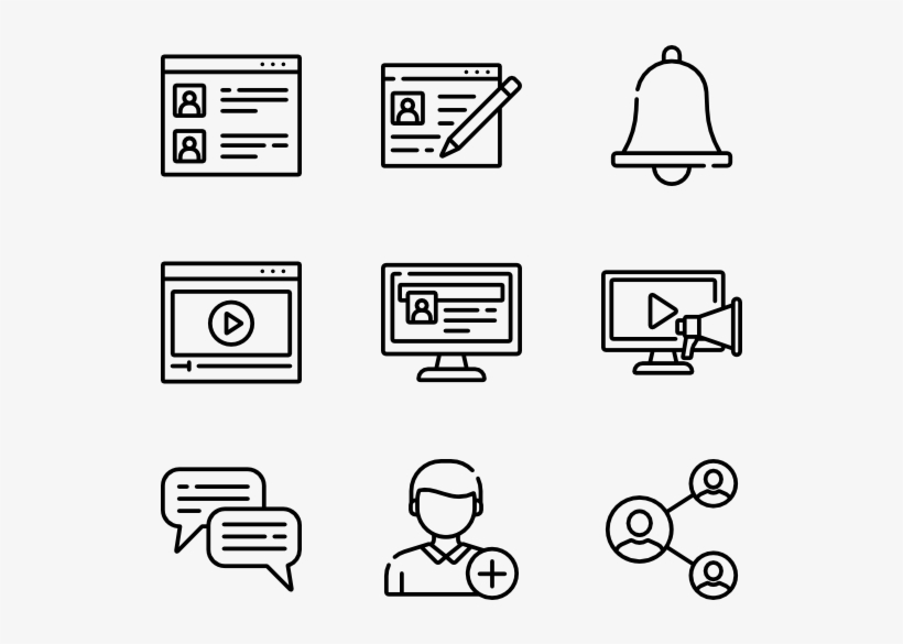 Social Network, transparent png