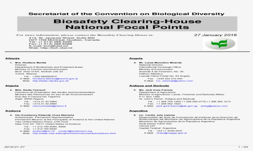 National Focal Point To The Biosafety Clearing-house, transparent png