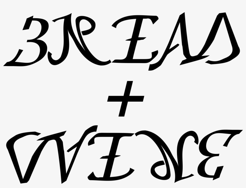 This Free Icons Png Design Of Bread And Wine Ambigram, transparent png