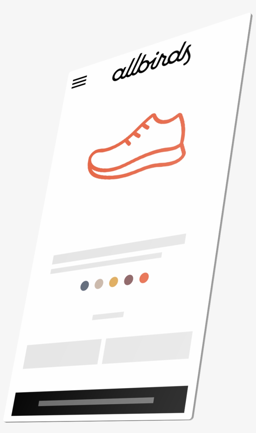 Allbirds Webstore Screen Flat, transparent png