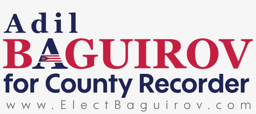 Adil Baguirov For County Recorder, transparent png