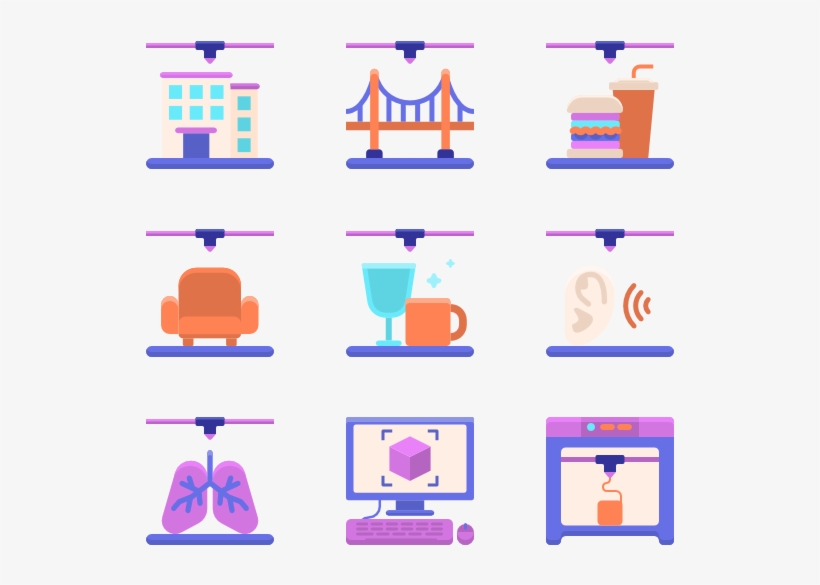 3d Printing, transparent png