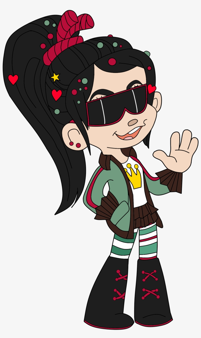 Teen Vanellope In Shades, transparent png