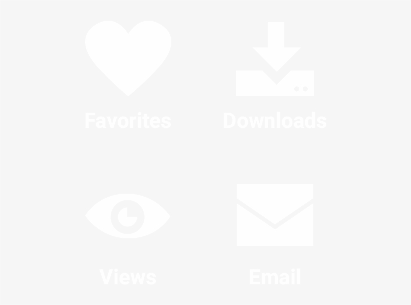 Favorites, Downloads, Views, And Emails, transparent png