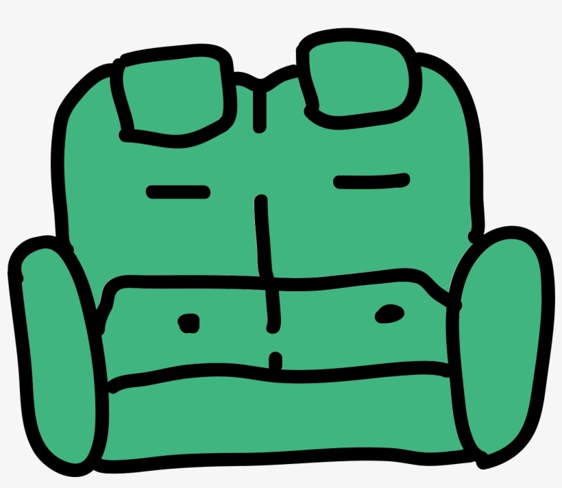Sofa With Buttons Icon, transparent png