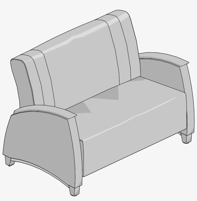 Chair-lnge,dbl,wood Arm Cap, transparent png