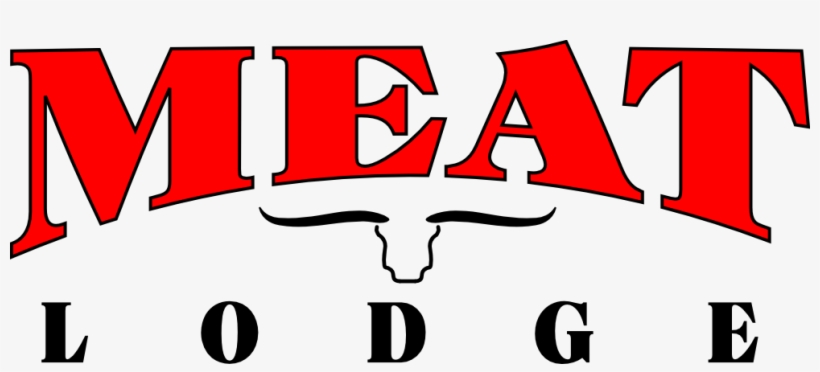Meat Lodge Small Black Outline, transparent png