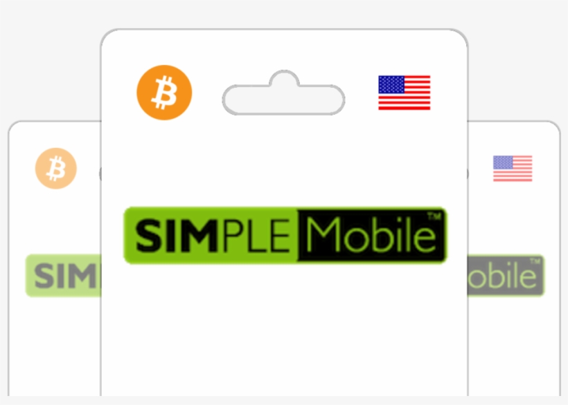 Купите Simple Mobile Unlimited Nationwide Pin За Биткойном, transparent png