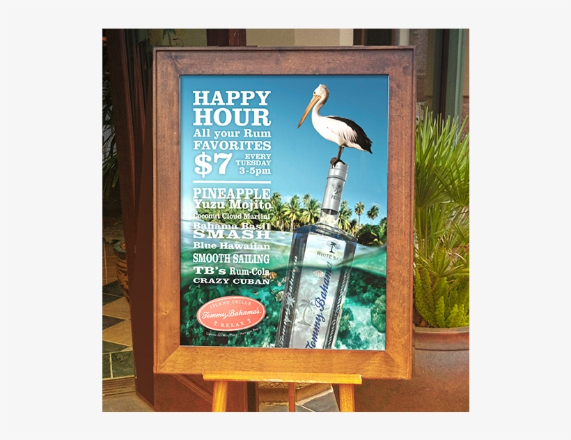 Tommy Bahama Restaurant Outdoor Advertising, transparent png