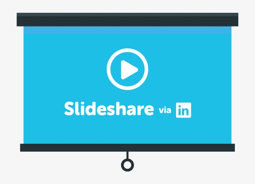 Media Slideshare Blue, transparent png