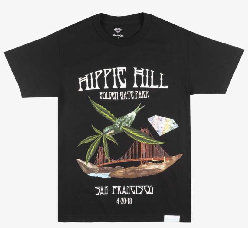 Black Scale Diamond Supply Co Hippie T-shirt Mens Skate, transparent png