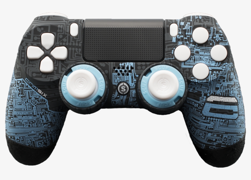 Crimsix Custom Playstation 4 Controller, transparent png