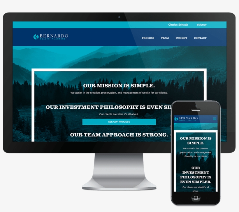 Bernardo Wealth Planning Responsive Website Design, transparent png