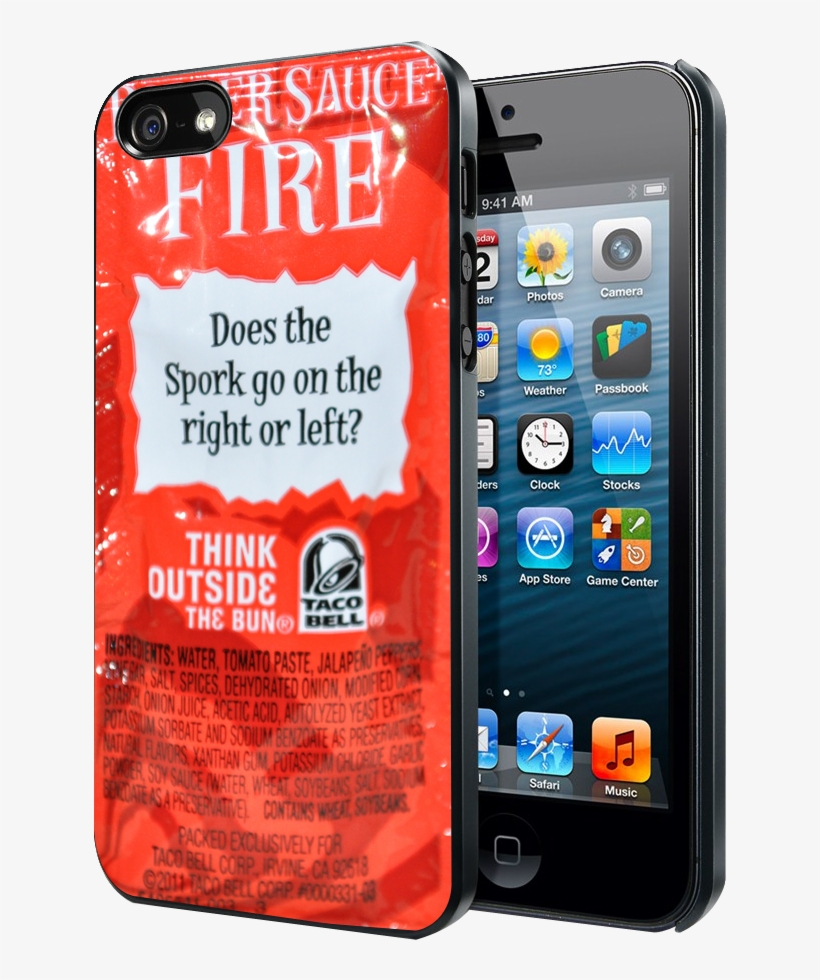 Taco Bell Sauce Fire Iphone 4 4s 5 5s 5c Case, transparent png