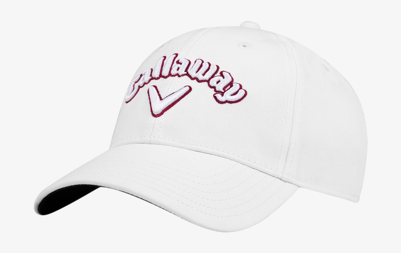 Headwear, Hat, Callaway Heritage Twill Golf Hat, White/white/red, transparent png