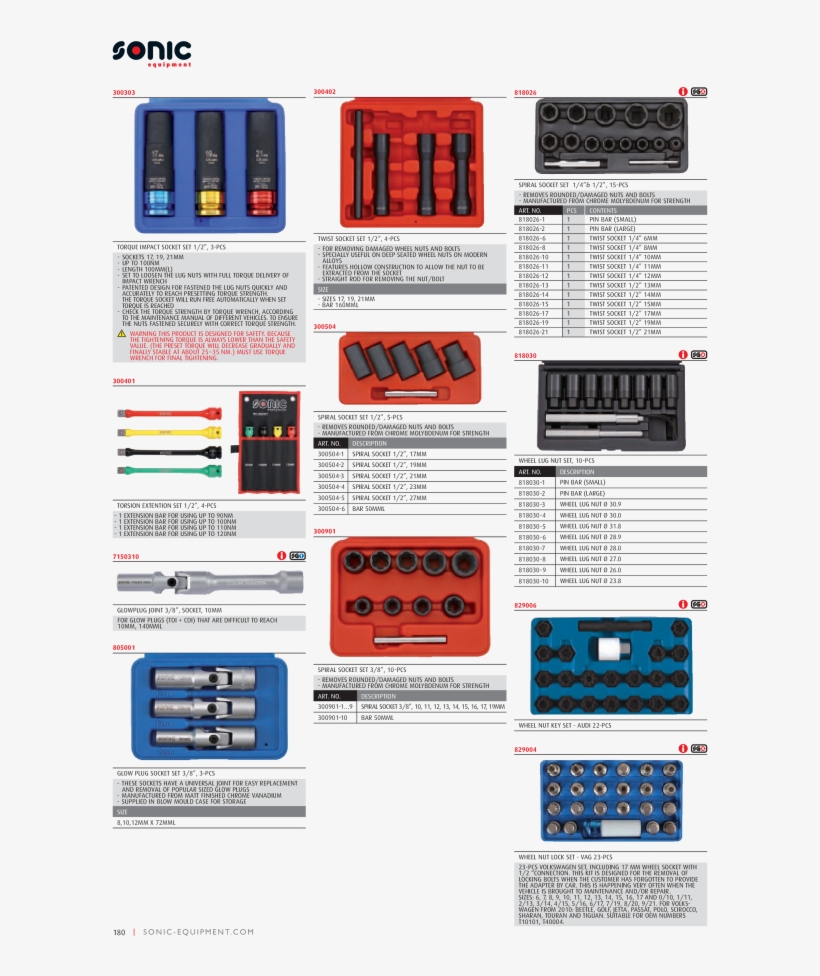 Sonic Equipment Main Catalog Tools Torque Special Tools, transparent png