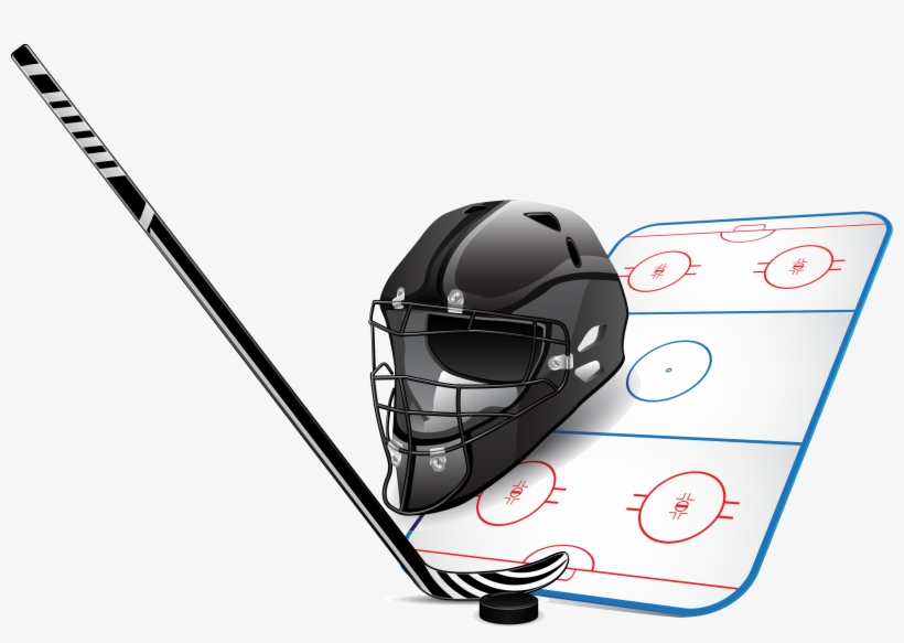 Puck Drawing Hockey Gear - Hockey - Sports Shower Curtain, transparent png